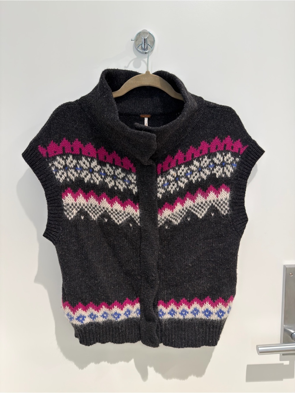 Free People Fair Isle Lambswool Mohair Sweater Vest